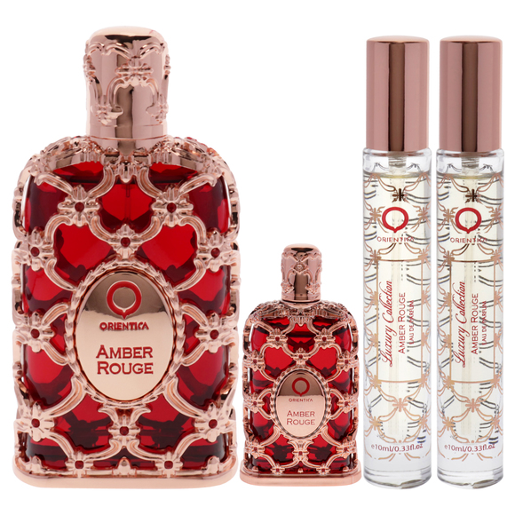 Amber Rouge Orientica 4 Pc 2.7oz EDP Spray, 7.5ml EDP Spray, 2 X 10ml EDP Spray - Picture 2 of 4